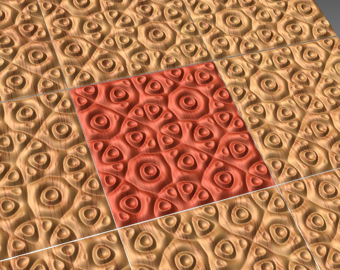 QC4 Wall panel 3D model for CNC machining with software Vectric Aspire, Cut3D, ArtCAM - Bonitum CNC Model Studio